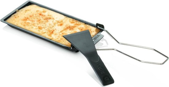 Boska Cheese Barbeclette® - für BBQ - Käsepfanne mit Spatel - Schwarz - 175x85 mm