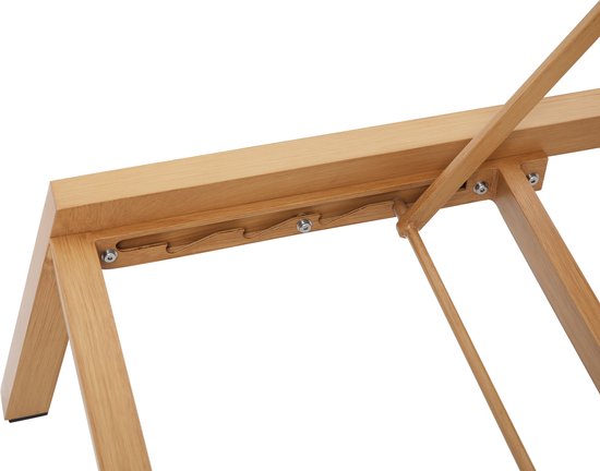 AXI Logan Liegestuhl Holzoptik/Anthrazit – Pulverbeschichteter Aluminiumrahmen – Rückenlehne mit 5 Verstellpositionen – Liegefläche aus Textileen – 193 x 70 cm
