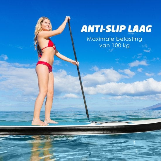 Dunlop Aufblasbares Sup Board mit Zubehör - Blau/Weiß - 305 x 71 x 10 cm