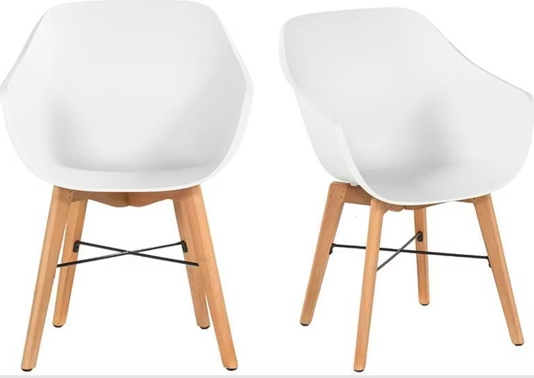 Hartman Iris Chair - 2x - Curved Technology - Naturweiß
