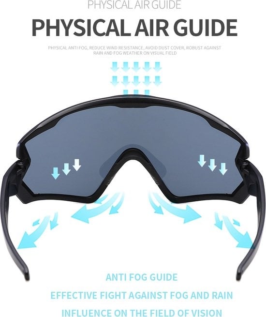 GarpexÂ¬Ã† Radsportbrille - Sportbrille - Polaroid Sonnenbrille - Sonnenbrille - Rennrad - Mountainbike - Motorrad - Schwarzer Rahmen, rote Gläser