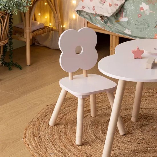 Atmosphera Kids Kinderstuhl „Blume“ – 27 x 27 x 48 cm – Rosa