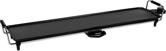Tristar Grillplatte BP-2984 – Gourmet-Grillplatte XL – Grillplatte 90 cm – Für 8 bis 10 Personen – Mit einstellbarem Thermostat – Antihaftbeschichtung – Extra langes Kabel – Schwarz
