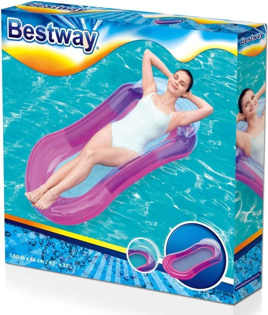 Bestway - Wasserhängematte - Aqualounge - Aqua Lounge - Hängematte - Wasser - aufblasbar - Luftbett - Lounge - Lila - rosa - grün