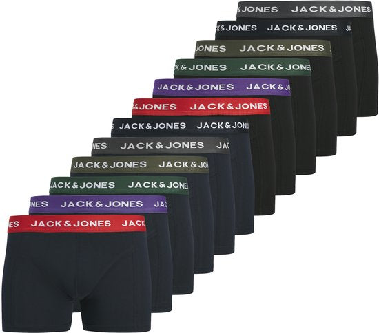 JACK&JONES - JACKYLE SOLID TRUNKS 12-PACK - Männer - Unterhosen