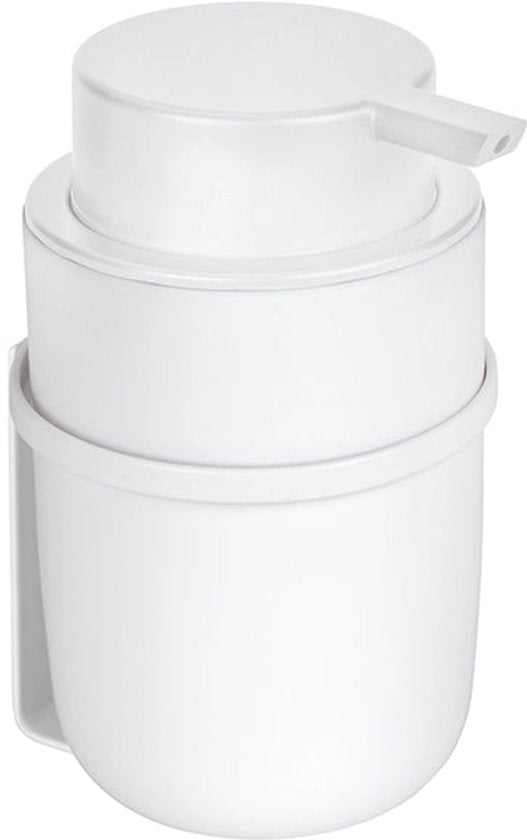 Wenko Selbstklebender Wand-Seifenspender – Schwarz – 250 ml