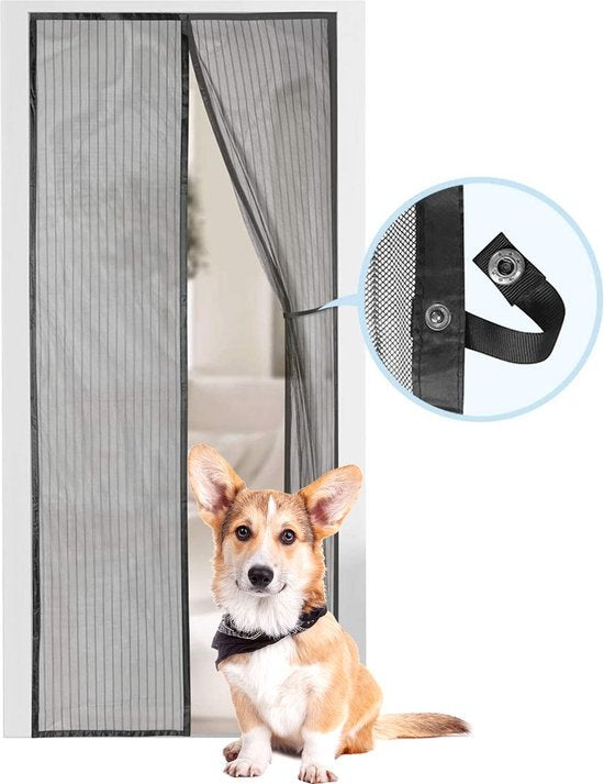 MM Brands Fliegengitter - Magnetischer Türvorhang - Vorhang für Tür - 210 x 100 cm