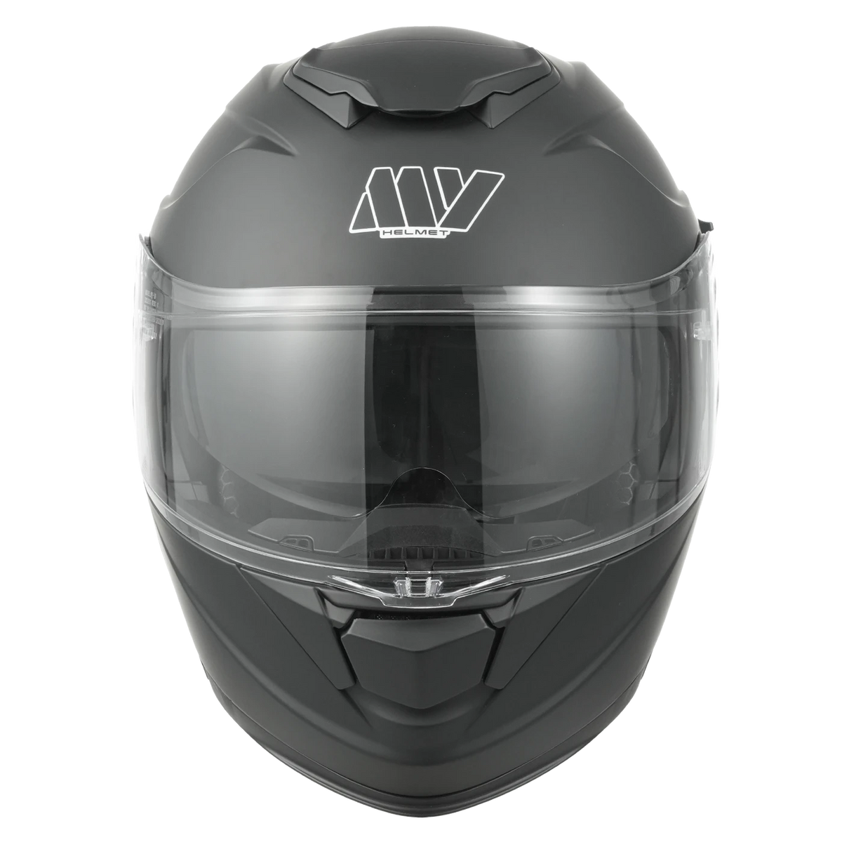 MY Flip-Up-System-Motorradhelm – ECE 22.06-zertifiziert – Größe M – Mattschwarz und Silber – ABS