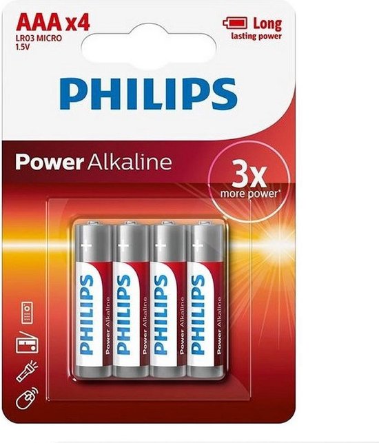 Philips Power Alkaline - AAA-Batterien - 4 Stück