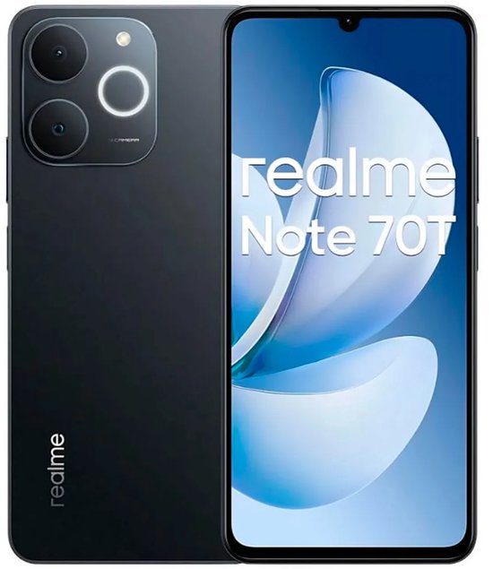 realme Note 70T 17,1 cm (6,74") Dual-SIM Android 15 4G USB Typ C 4 GB 256 GB 6000 mAh Schwarz