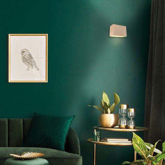 Wandleuchte Muro 3365CR – cremefarben, modernes Design, 13 × 7,5 × 9 cm, Steinhauer, ideal für kleinere Räume und dimmbar mit G9-Fassung