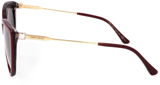Jimmy Choo RYM/S BURGUNDY ANIMALIER 60/15/145 Damen-Sonnenbrillen