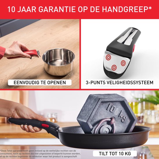 Tefal Ingenio Emotion - Pfannenset - 20-teilig - Induktion - stapelbar - abnehmbarer Griff - platzsparend
