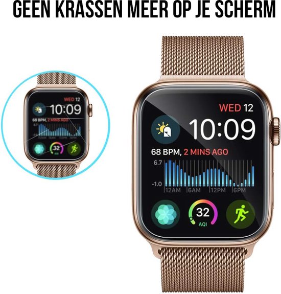 Displayschutzfolie für Apple Watch Series 4 / 5 / 6 / SE – 40 mm Displayschutzfolie – Podec – 8 Stück