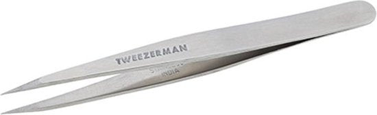 Tweezerman - Punt Tweezer - Classic Stainless Steel - Slant Point Tweezer