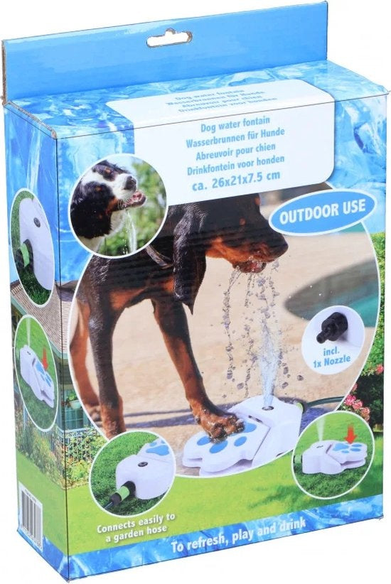maxxpro Wasserfontäne mit Pedal - inkl. Sprinkler Gartenschlauchanschluss - Spielzeug für draußen