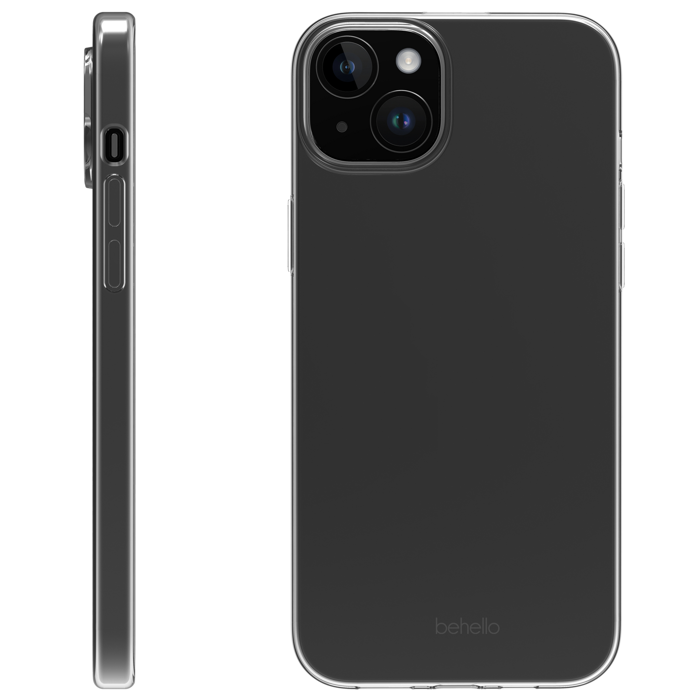 BeHello Handyhülle iPhone 15 Plus Dünne Gel-Hülle - Transparent