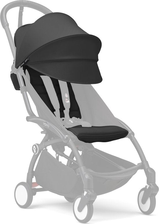 Stokke® YOYO 3 6+ Farbpaket – Leichter Klappkinderwagen | Schwarz