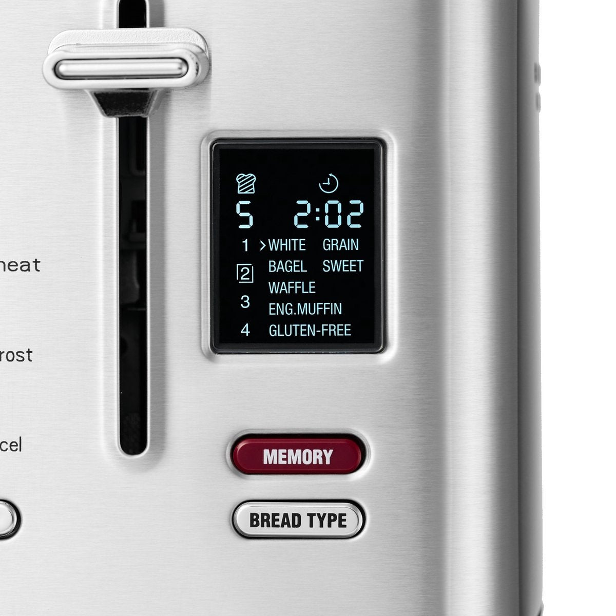 Solis Flex Toaster 8004 - Toaster Toaster - Mit Speicherfunktion - Silber