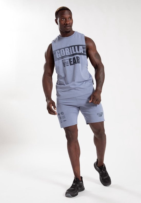 Gorilla Wear Lopez Shorts - Stonewash blau - 3XL