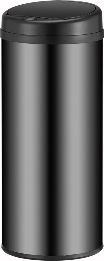 Automatischer Abfallsammler / Abfallsammler / Sensorabfallsammler - 50 Liter - Schwarz - Rund