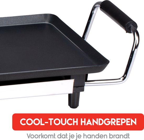 alpina Teppanyaki Grillplatte - Grillplatte - Gourmet-Set 4 Personen - 70 x 23cm - 2000W