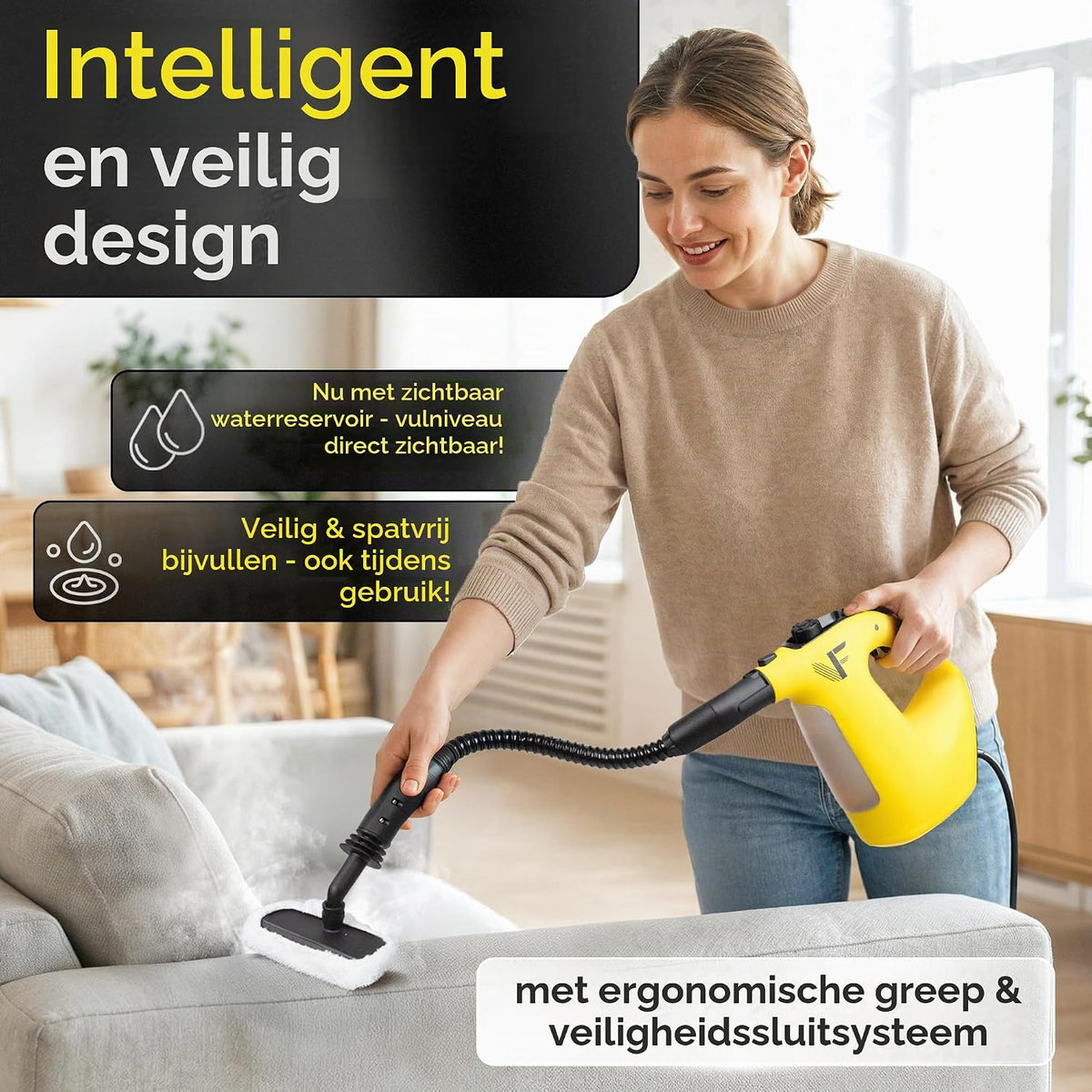 Neighbour's Friend Handdampfreiniger – 450 ml – 135 °C – Handbedienung – Elektrisch mit Kabel