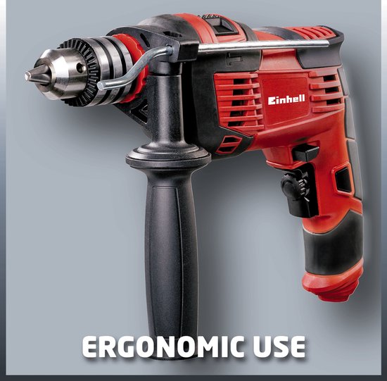 Einhell Elektrischer Schlagbohrer TC-ID 1000 E – 1010 W – 2 Funktionen: Bohren/Schlagbohren – Bohrleistung: Holz 32 mm / Beton 16 mm / Stahl 13 mm