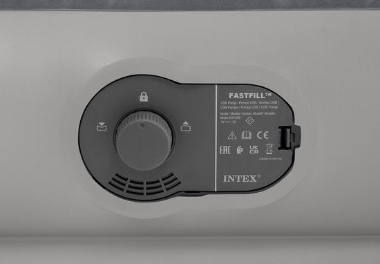 Intex Prestige Mid-Rise Luftmatratze – Queensize – Integrierte elektrische Pumpe – 203 x 152 x 30 cm – für 2 Personen