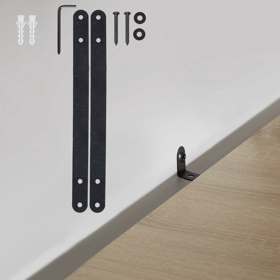 tectake - Eckkleiderschrank Newbridge 34x34x125cm - hellbraun - 404774