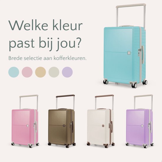 Skycases City Walker - 3-teiliges Kofferset | Leicht & Langlebig | 20, 24 & 28 Zoll | 360° Spinner-Räder | TSA-Schloss | Inklusive Schutzhüllen - Tiffany Blau