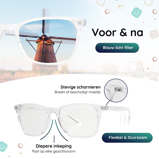 Blaulichtbrille Filter - Computerbrille ohne Stärke - Displaybrille