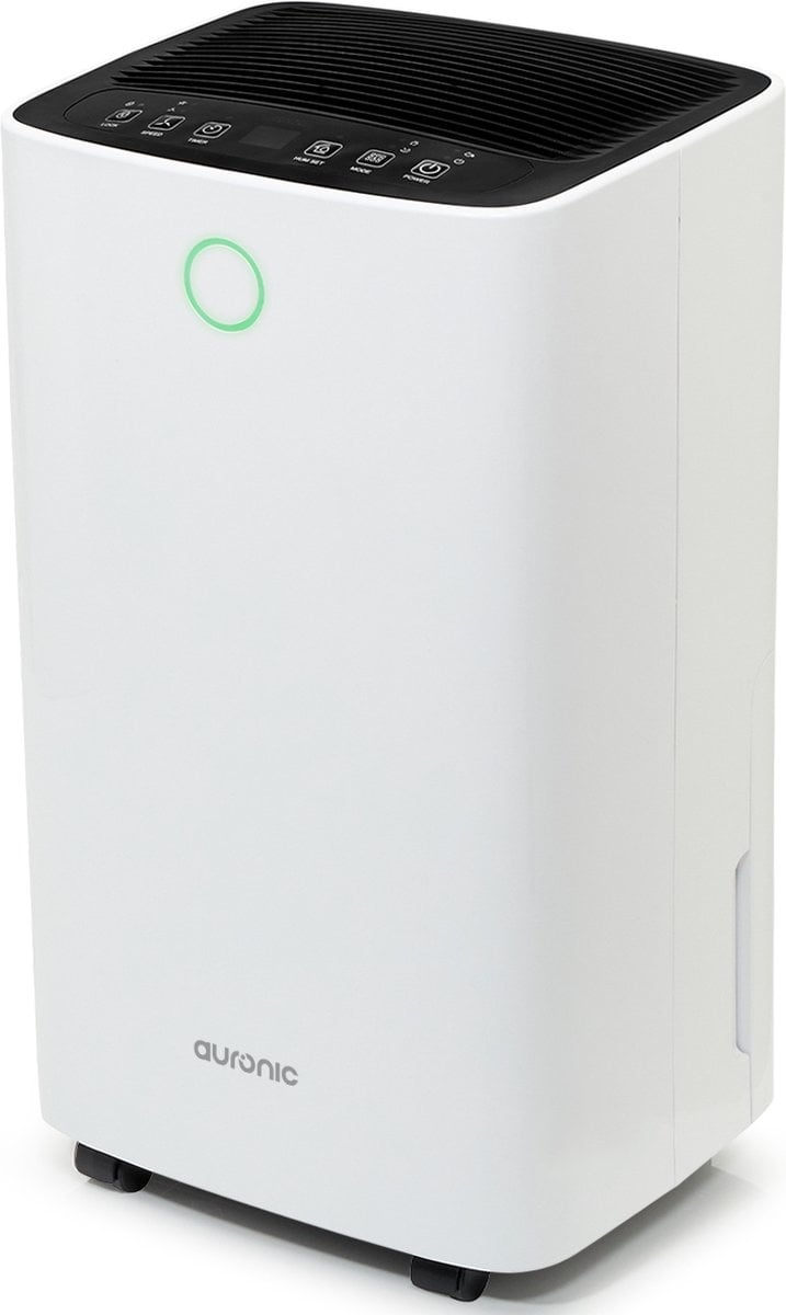 Auronic Luftentfeuchter - 12 Liter pro Tag - Wash-Dry-Funktion - 185 W - 30,5 x 26,5 x 52 cm - Weiß