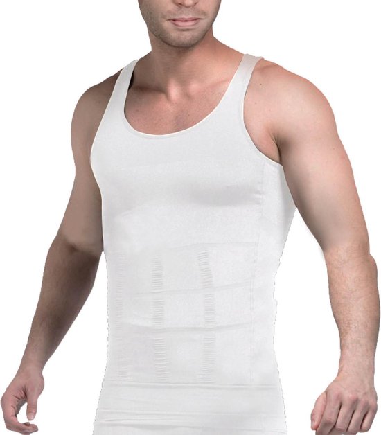 Figurformende Weste - Men's - Weiß - Größe M