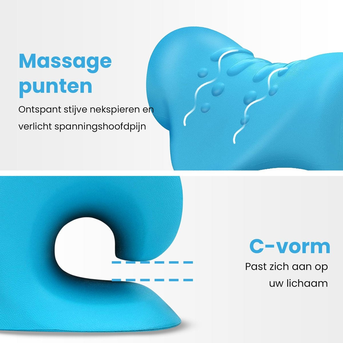 MW® - Nackentrainer - Nackenmassagegerät - Nackenmassagekissen - Nackentraktionsgerät