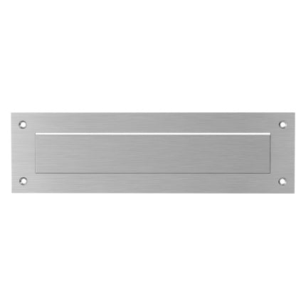 Türklappe rechteckig 350x100x2,5mm mit flacher, nach innen gerichteter Klappe