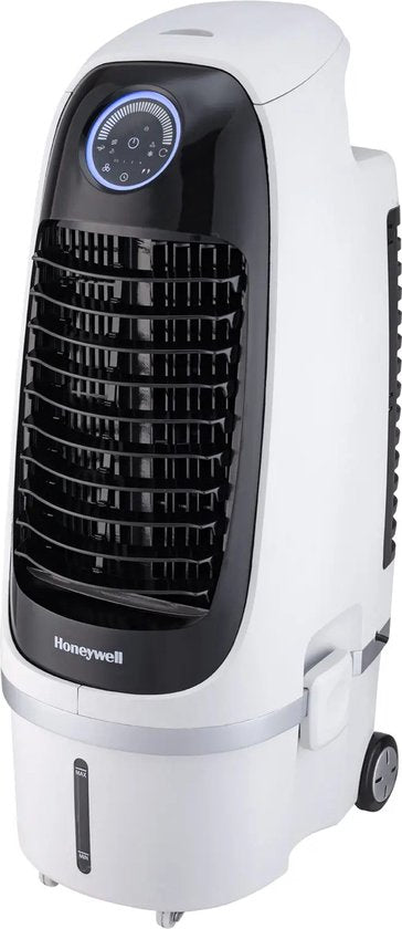 Honeywell Air Cooler - Ventilator, Luftbefeuchter und Luftkühler - Mobiles Klimagerät ohne Schlauch - Luftkühler 65dB - Räume bis zu 20m2 - Fernbedienung und Timer - Wassertank 10L - 81,2 x 39,4 cm