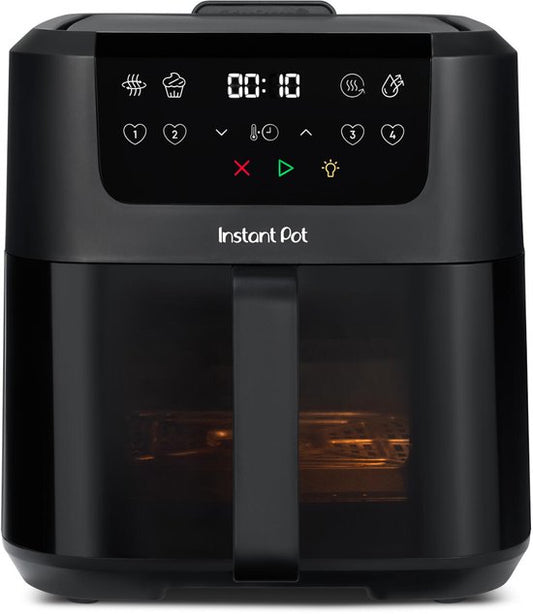 Instant Pot Vortex Plus 5 l Heißluftfritteuse – 4-in-1 – ClearCook-Sichtfenster – OdourErase-Geruchsfilter – EvenCrisp – spülmaschinenfest
