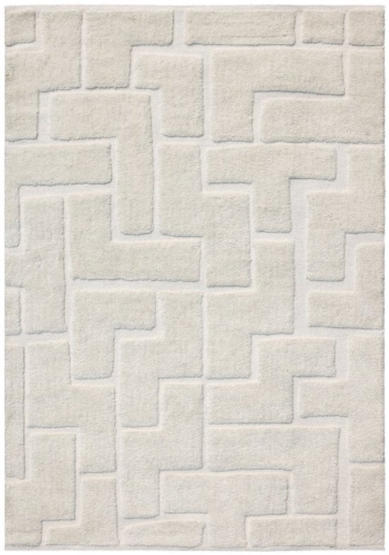 von fonQ Maze Teppich – Off-White – rechteckig – 200 x 290 cm