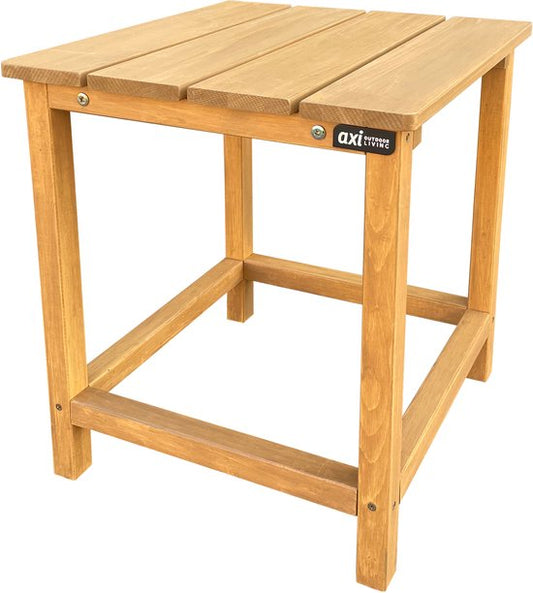 AXI Tess Beistelltisch Braun – Kleiner Gartentisch aus Holz – Quadratisch – 40,5 x 40,5 x 46 cm – 100 % FSC-zertifiziertes Hemlock-Holz – Für Garten, Terrasse und Balkon