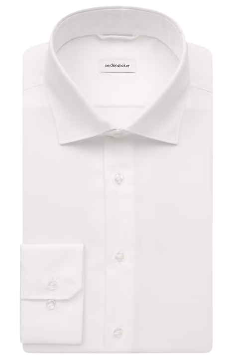 Seidensticker New Kent Business Shirt | Größe 42 Weiß | Regular Fit | Normale oder extra lange Ärmel | 100% Baumwolle