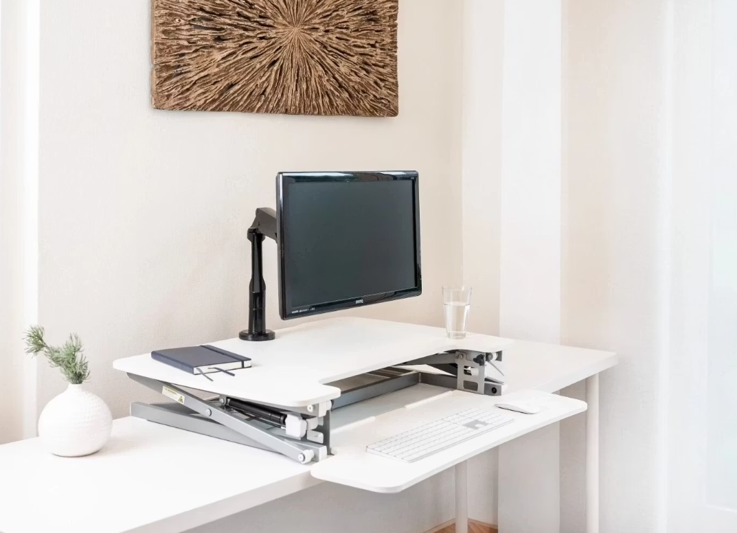 Vantage Flexdesk PC-Arbeitsplatz - Sitz-/Stehpult-Konverter - 89 x 59 cm - Verstellbar 14-50 cm
