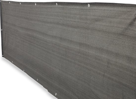 Lifa Garden Balkonvorhang – Undurchsichtige Balkonplane – Wetterfester Sichtschutz – HDPE-Balkonabdeckung – Anthrazit – Sichtschutz für den Balkon – 500 x 90 cm