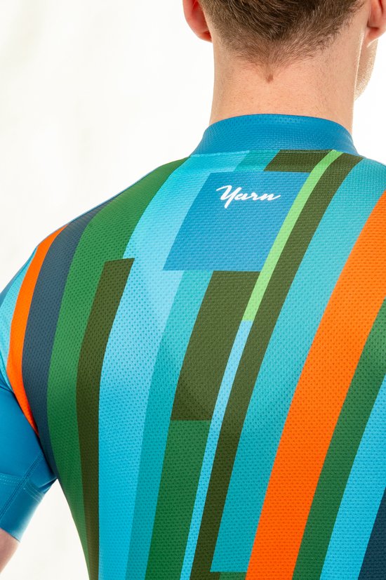 Radsporttrikot mit kurzen Ärmeln „Lines“ – 2XL