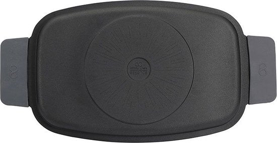 Bergner Infinity Chefs Grillplatte 42 X 22 Cm - Aluminiumguss - Soft-Touch Griffe