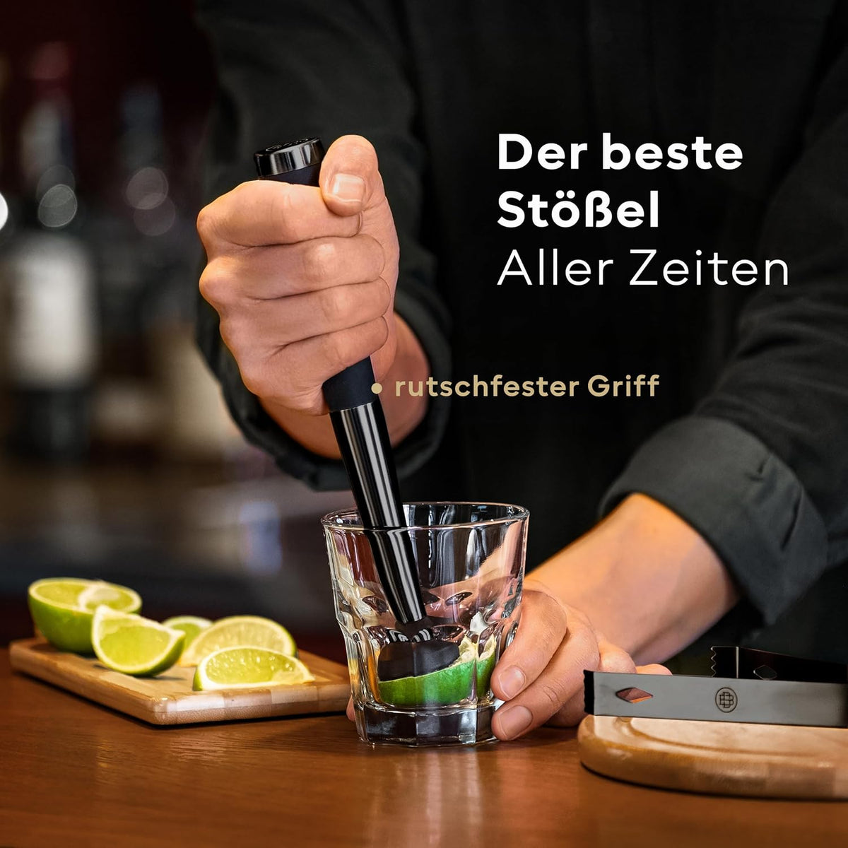 BarDeluxe Cocktail-Set, 12-teiliges Barkeeper-Set – Edelstahl-Shaker 750 ml