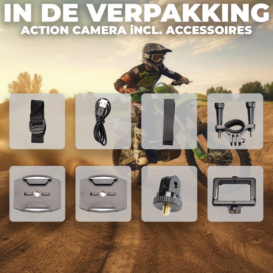 Denver Action-Kamera 4K - 20MP - F- 120/60/30 FPS