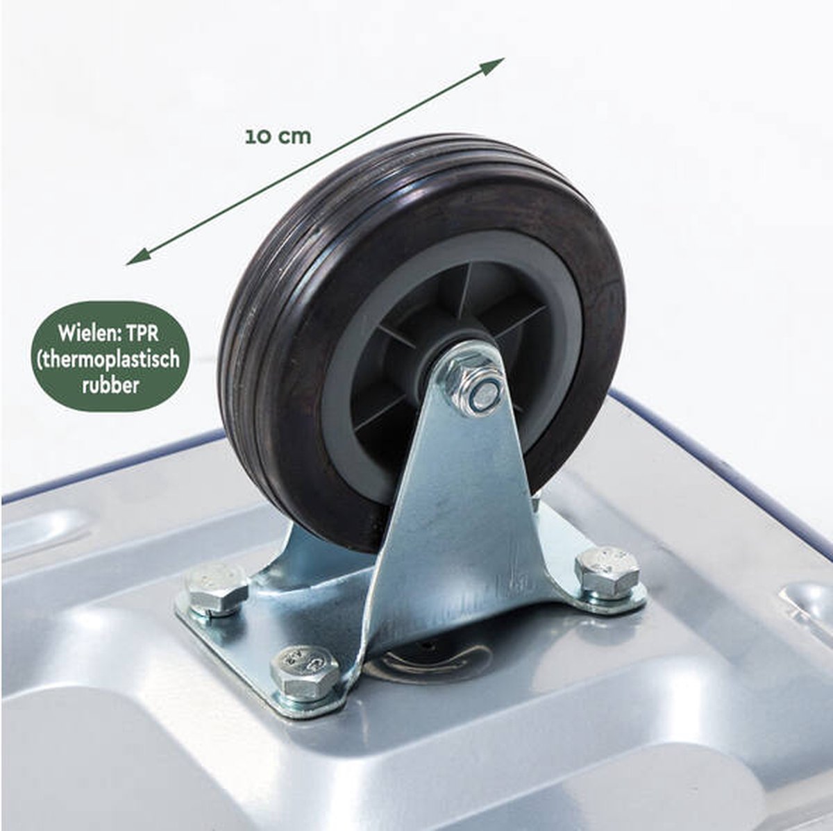 BRASQ Plattformwagen Zusammenklappbar - Kapazität 150 KG - Transportwagen - Lagerwagen - Plattformwagen