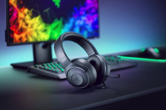 Razer Kraken X Lite – Gaming-Headset – Leicht – PS4/PS5/Xbox/PC/Nintendo Switch/Mobil – Schwarz