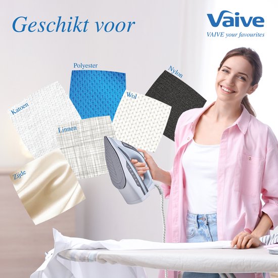 VAIVE SteamMaster 2600 Iron - Dampfbügeleisen - Dampfbügeleisen - 2600W - 350 ML - Sprüh- und Dampfstoßfunktion